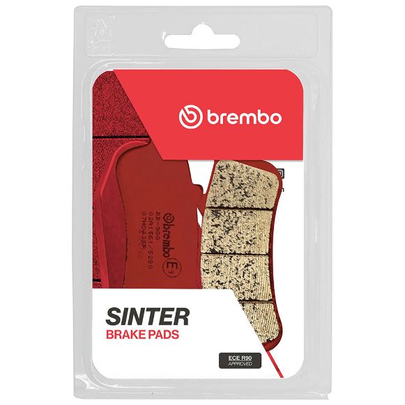 Τακάκια φρένων μηχανής Brembo 07HO43SP Honda μπροστινά συνθετικά κόκκινο | GASmoto.gr