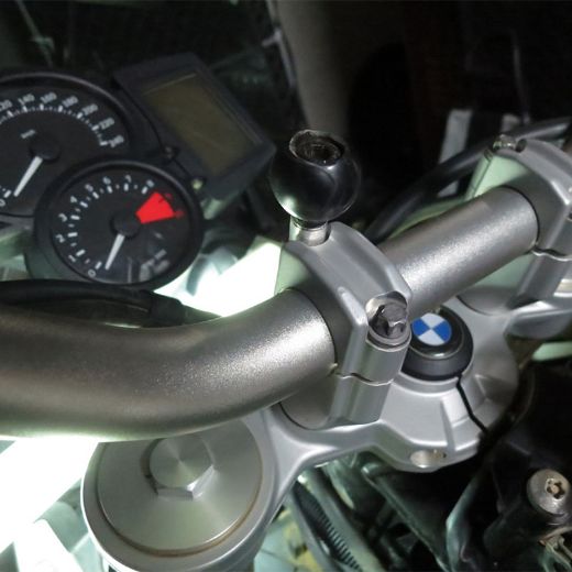 LOWER BASE RAM MOUNT ΒΙΔΑ Μ8 ΜΕ ΜΠΙΛΙΑ ΓΙΑ ΚΑΒΑΛΕΤΑ ΤΙΜΟΝΙΟΥ BLACK