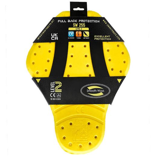 Ladies jacket back protector Nordcode Level-2 380mm yellow | GASmoto.gr Chania