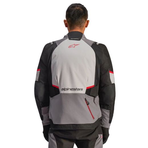 alpinestars Andes V4 Drystar  χειμερινό μπουφάν μηχανής αδιάβροχο ice gray red 3200526 9141