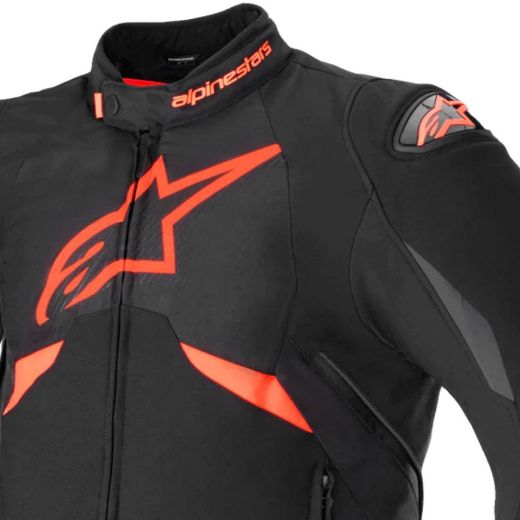 alpinestars T GP R V3 Drystar χειμερινό μπουφάν μηχανής αδιάβροχο black red