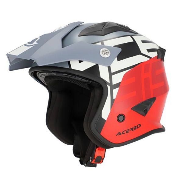 Κράνος μηχανής Acerbis Aria 22.06 Jet ματ γκρι/κοκκινο | GASmoto.gr