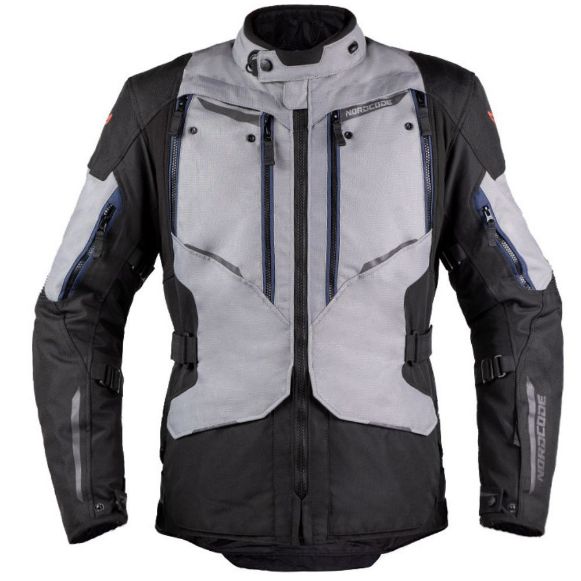 Nordcode Odyssey μπουφάν μηχανής 4 εποχών γκρι/μαύρο Χανιά