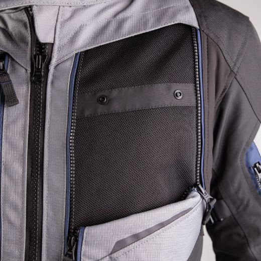 μπουφάν μηχανής nordcode odyssey grey black γκρι μαύρο