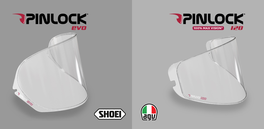 Pinlocks for Shoei NXR and AGV Pista GP RR