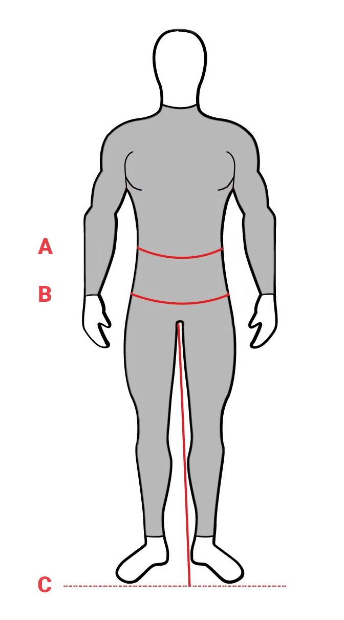 Οδηγός μεγεθών για αντρικά PMJ jeans παντελόνια μηχανής