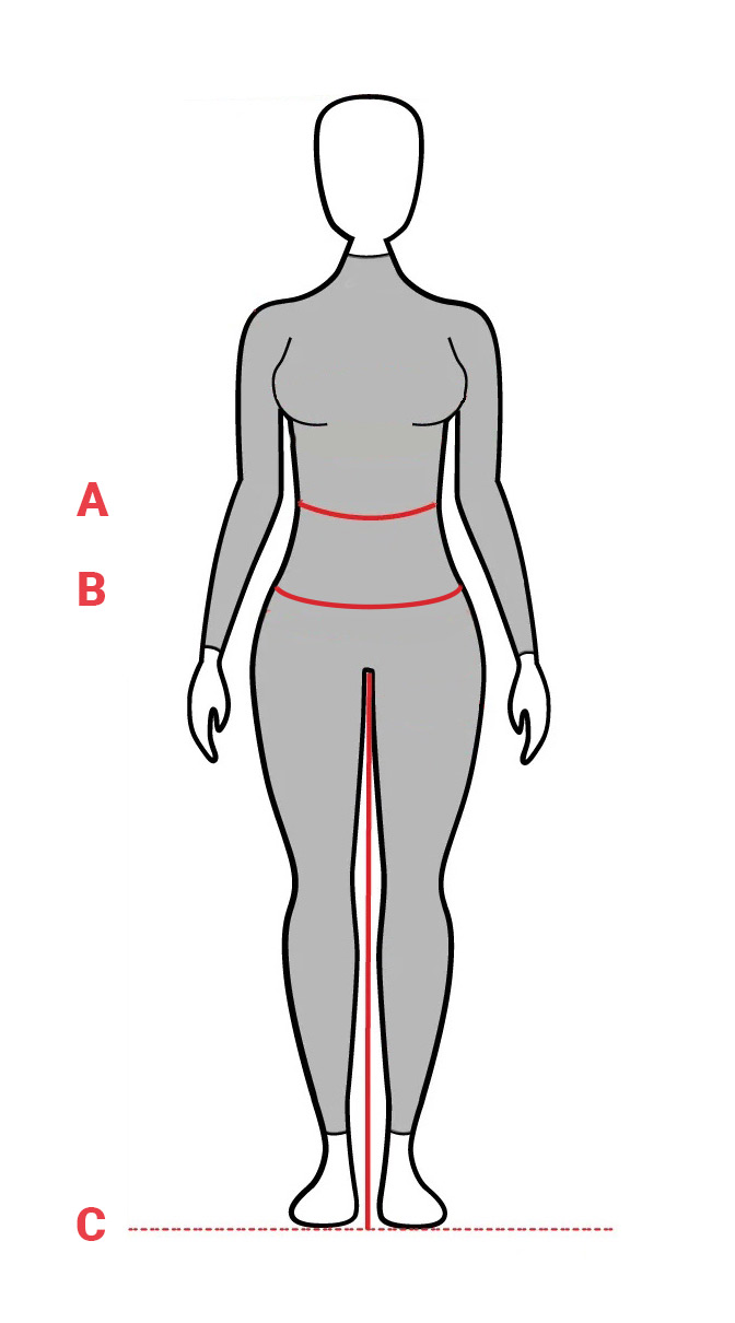 Οδηγός μεγεθών για γυναικεία PMJ jeans παντελόνια μηχανής